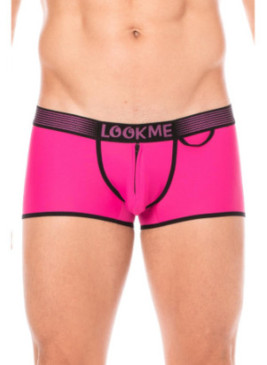 Mini-Pants Magenta échancré avec zip - LM2003-68MAG